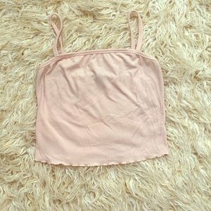 Forever 21 light pink cropped tank